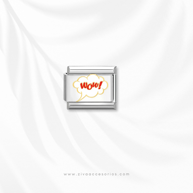 Charm Dije Wow Para Pulsera Italiana