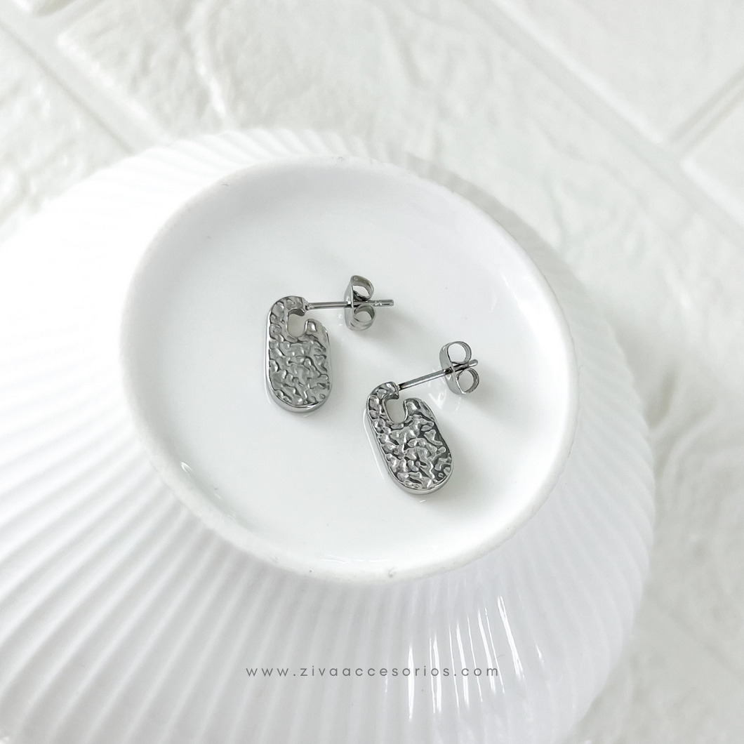 Aretes Gely Plateado