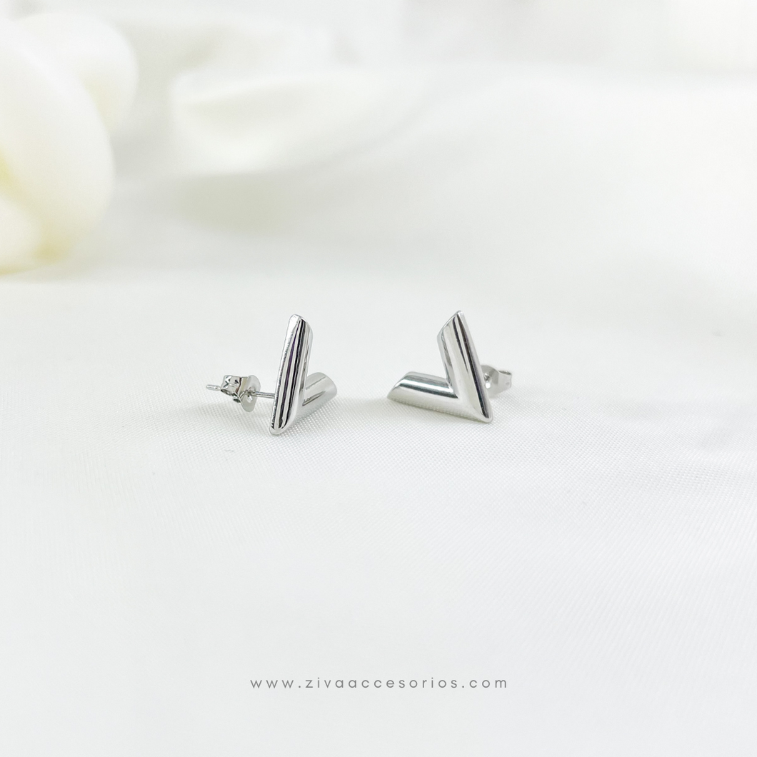 Aretes Vale Plateado