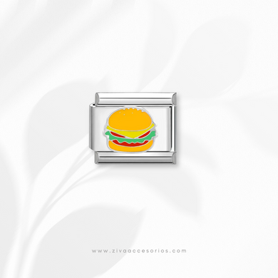 Charm Dije Hamburguesa Para Pulsera Italiana