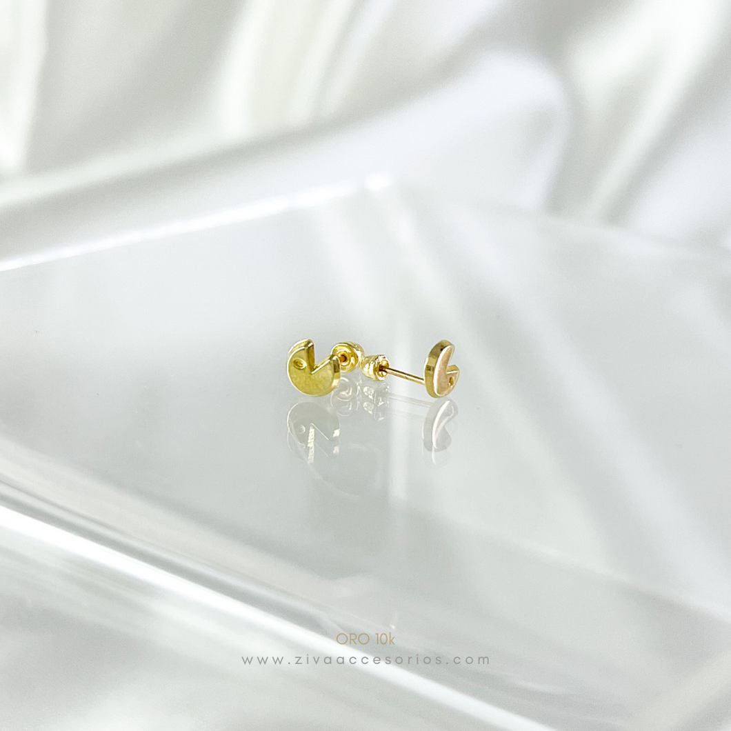 Aretes Broquel Pac M Oro 10k