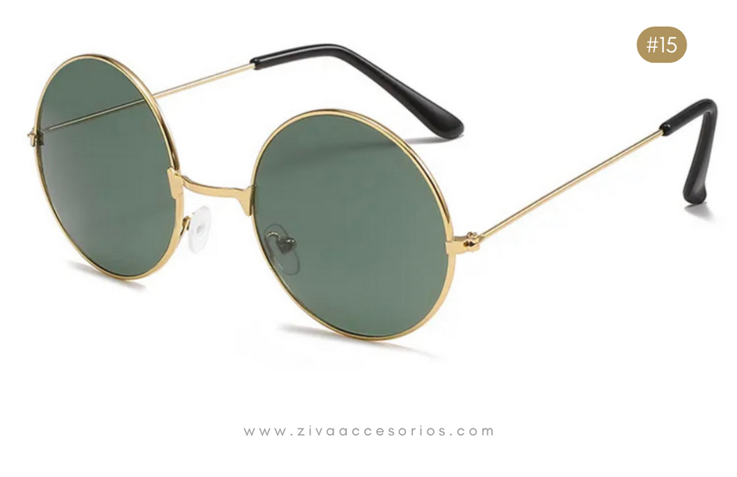 Lentes redondos sol hotsell