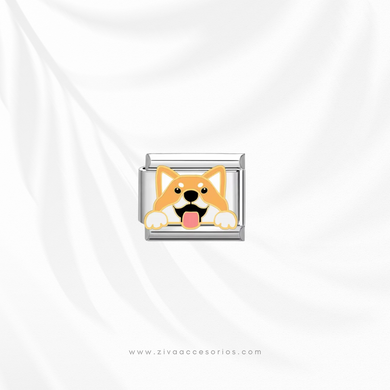Charm Dije Perrito Japones Shiba Inu Para Pulsera Italiana