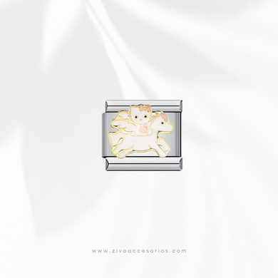 Charm Dije HK Unicornio Para Pulsera Italiana