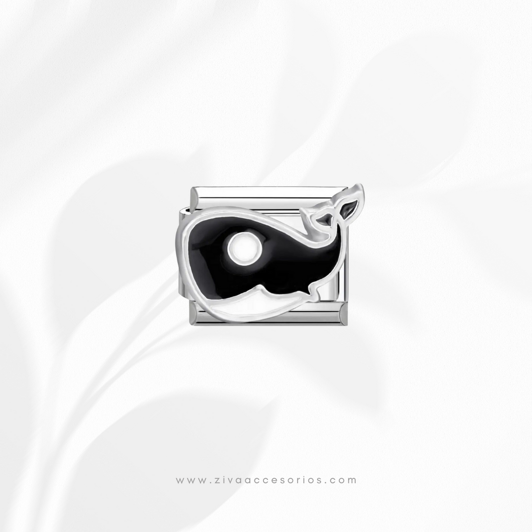 Charm Dije Ballena 3D Para Pulsera Italiana