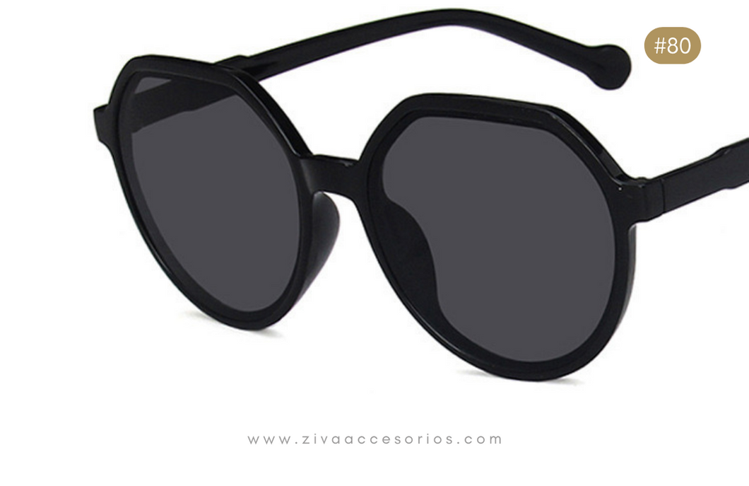 Sunglasses Lentes Negro Redondos Lentes De Sol Stranger Things