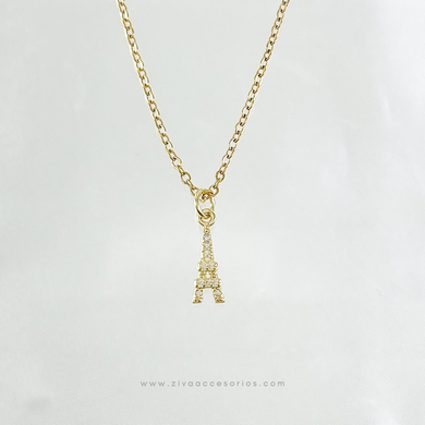 Collar Torre Eiffel Zirconias