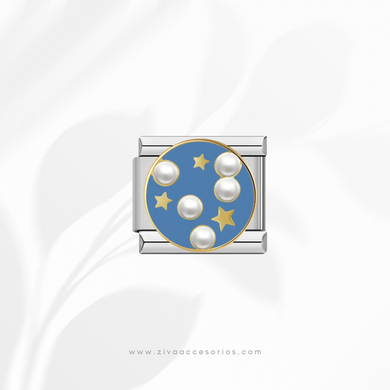 Charm Dije Cielo Nocturno Para Pulsera Italiana