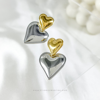 Aretes Juliet Dorado-Plateado