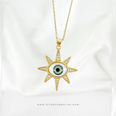 Collar Ojo Estrella con Zirconias