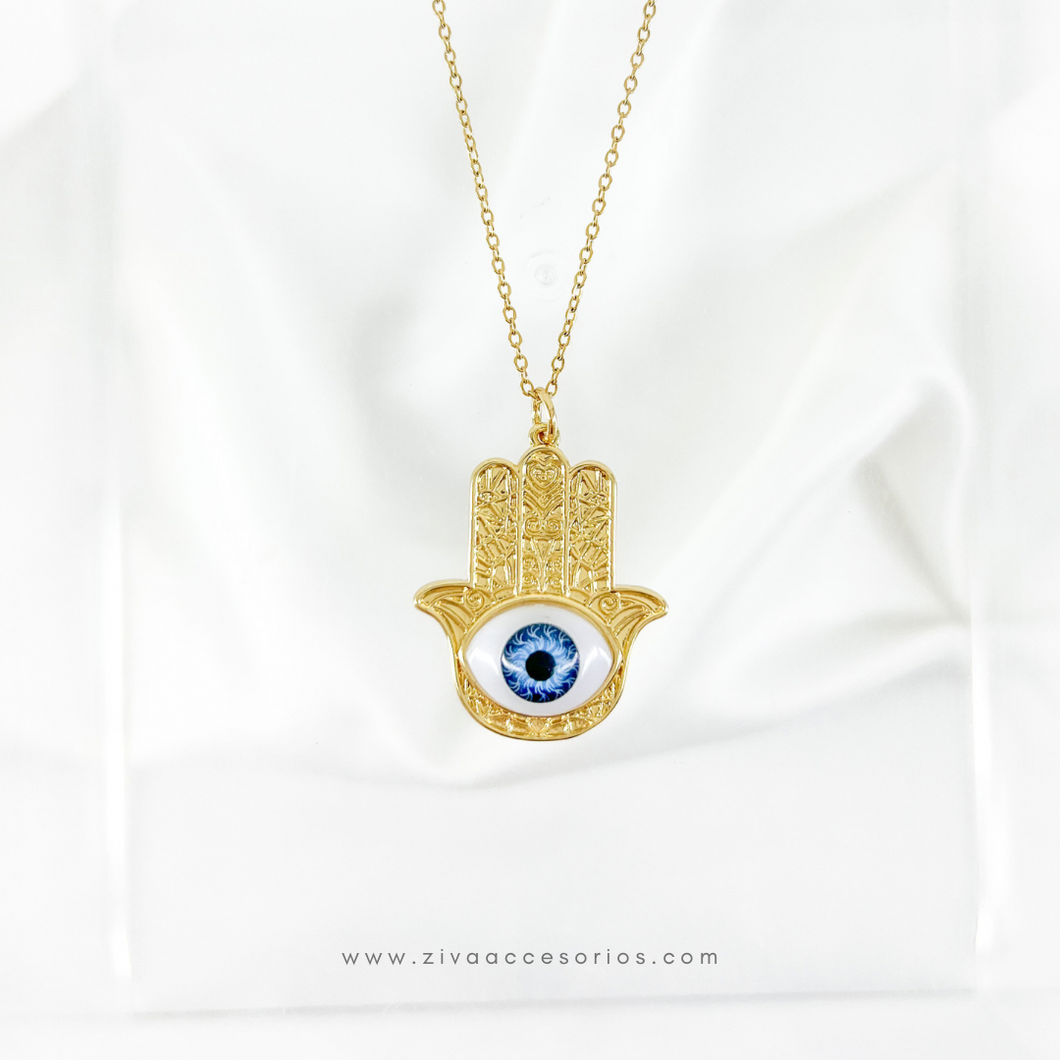 Collar Ojo Mano Hamsa